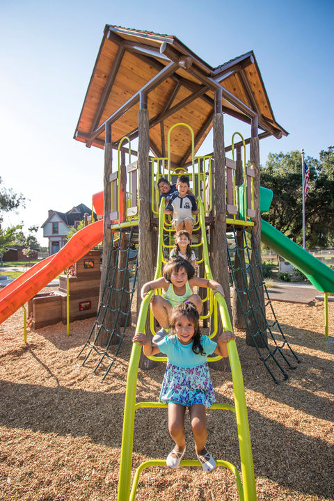kids on playground