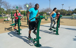 Simms Park steppers outdoof fitness