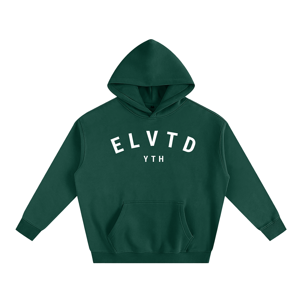Thumbnail: ELVTD YTH | John 10:10  White Lettering Oversized Fleece Hoodie, Adult Sizes