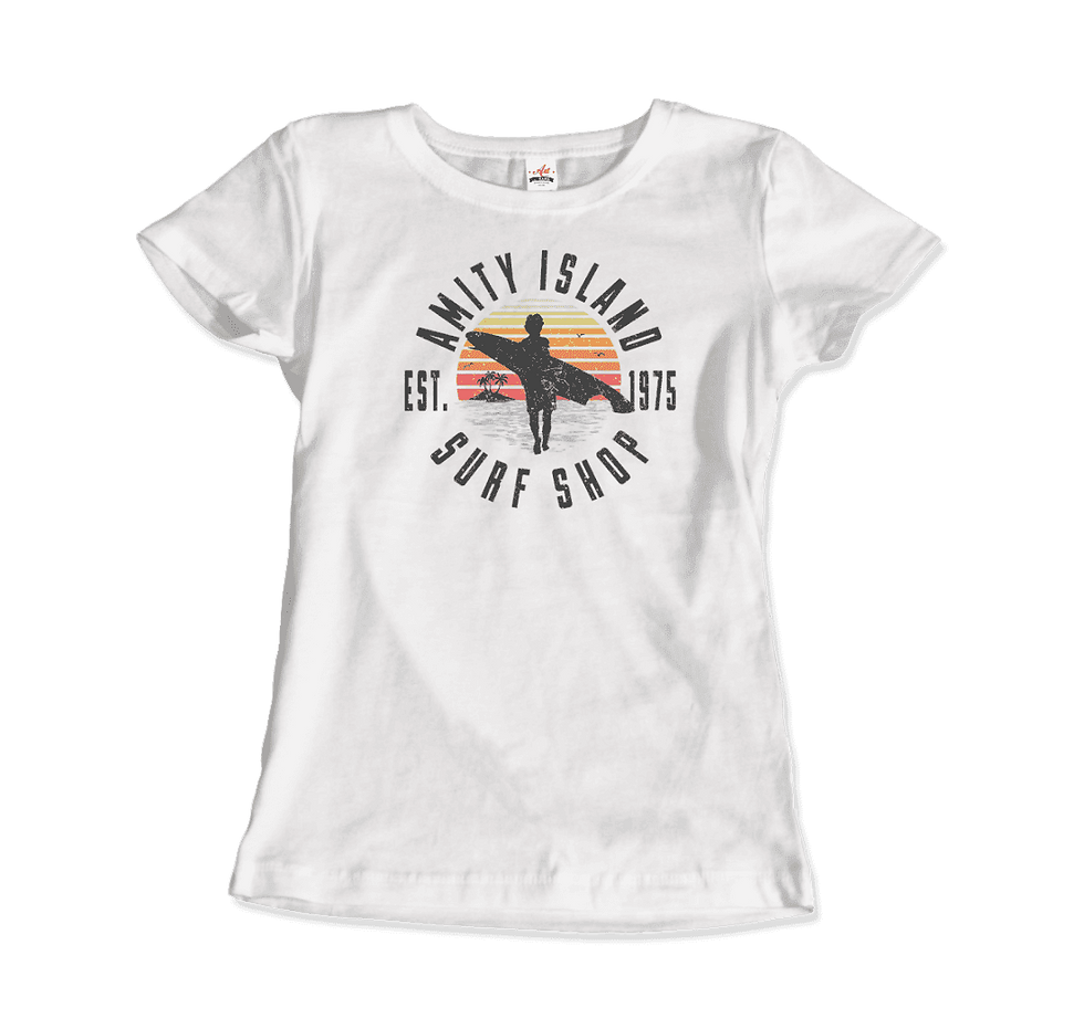 Miniaturbild: Amity Island Surf Shop, Jaws T-Shirt
