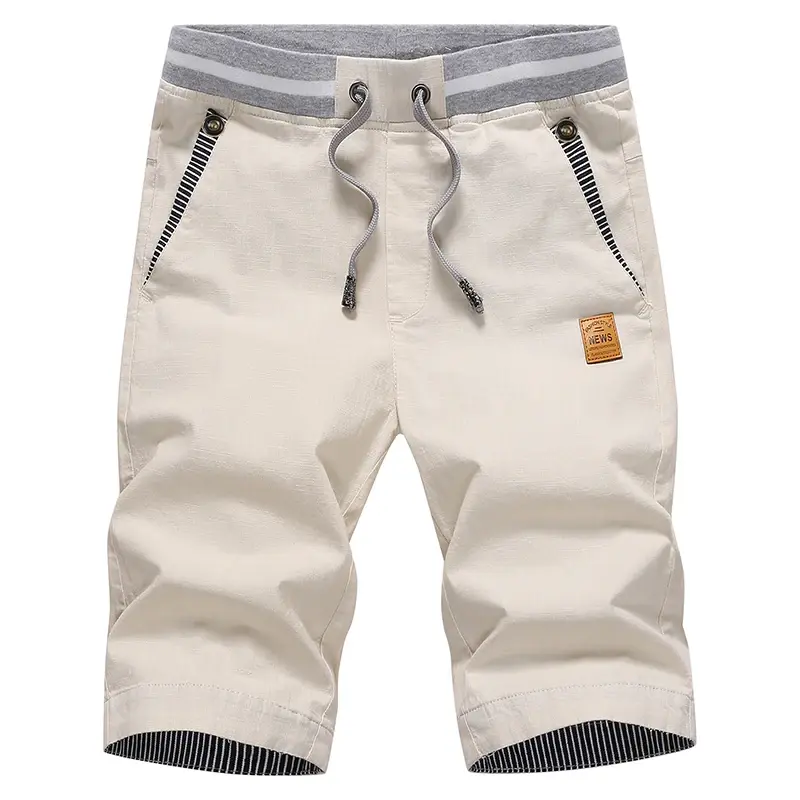 Miniaturbild: Linen Mens Shorts Newest Summer Casual Shorts Men Cotton Fashion Men Short