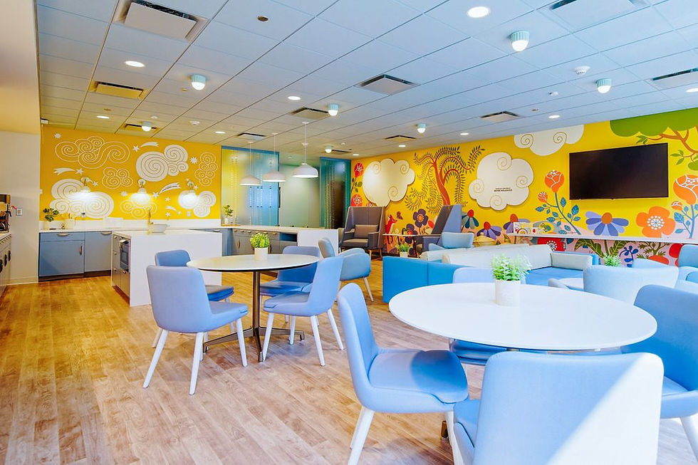 A photo from the Ronald McDonald Lounge at Northwestern's NICU