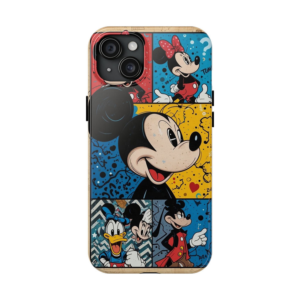 Cute Mickey Pop Art cartoon phone case for iPhone and Samsung – made4ushop.com