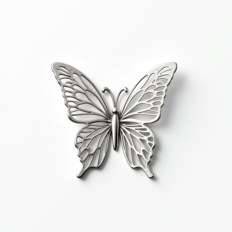 Silver Butterfly Pendant