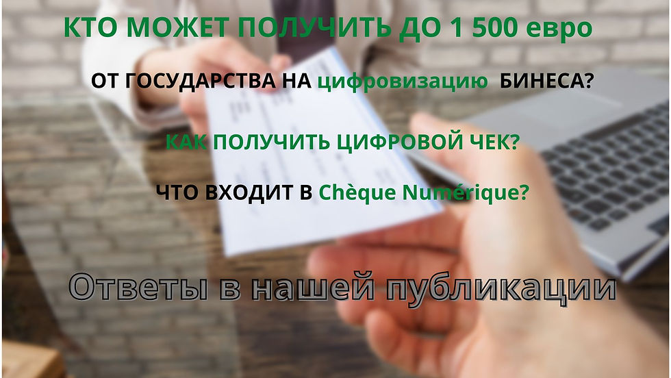 Помощь от государства на компьютеризацию  частных компаний во Франции.