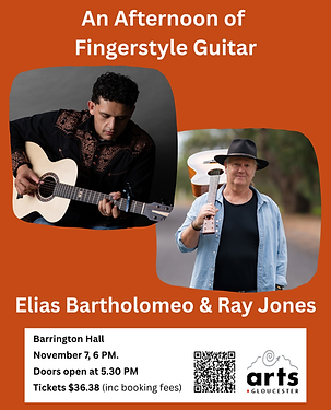 An Afternoon of Fingerstyle Guitar with Elias Bartholomeo & Ray Jones.