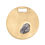 תמונה ממוזערת: Sphere of Love תליון מכסף מצופה זהב צהוב 24K משובץ ביהלום גולמי במשקל 1 קראט