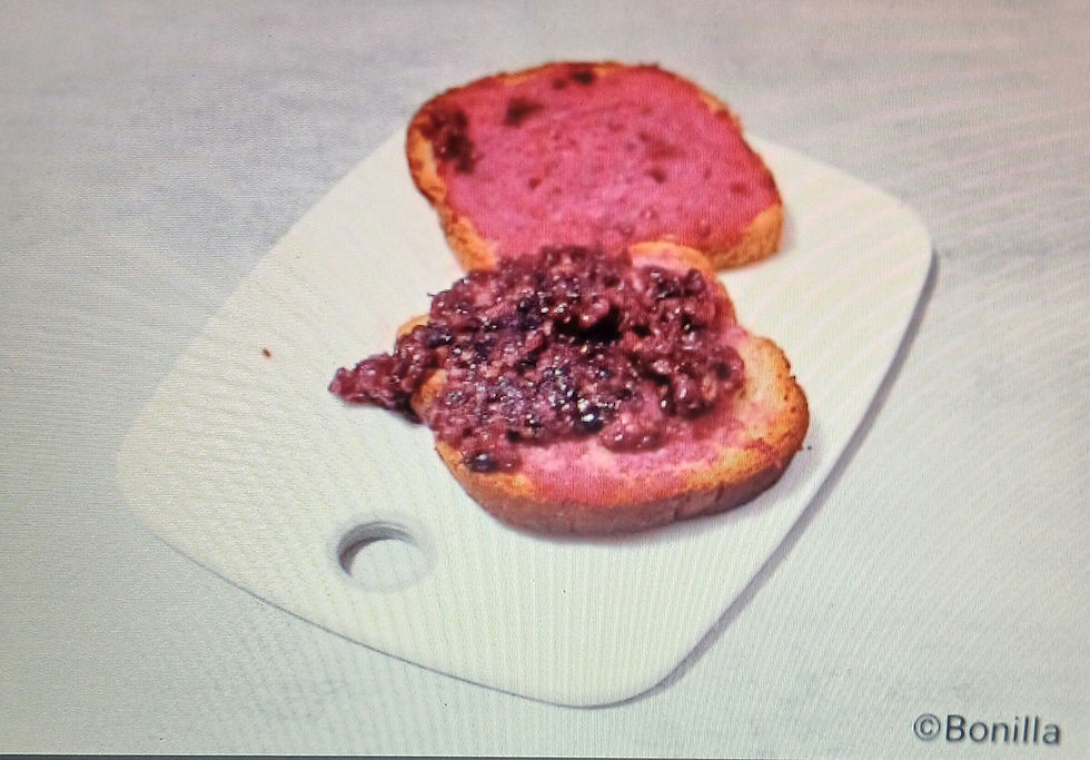 Open-Faced Blackberry Gluten-Free Sandwich