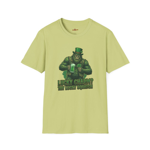 s*t様 OPTSTUFF TFAC DRAWSTRING T-SHIRT Lucky Charm? Try Lucky Squatch T-Shirt – Funny St. Patrick's Day