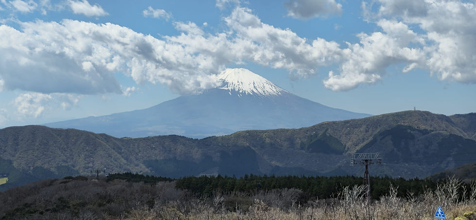 mt fuji met wolken er omheen