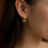 Thumbnail: Gold Evette Labradorite Drop Earrings