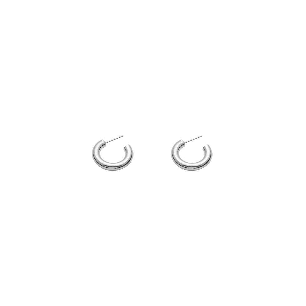 Thumbnail: Mini Donut Hoop Earrings