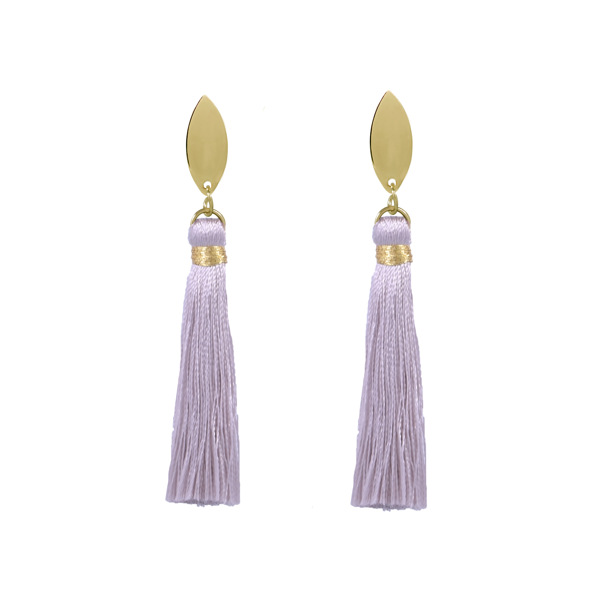 Gold Tassel Drop Earrings