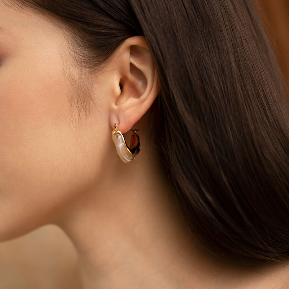 Thumbnail: Mabel Pastel Hoop Earrings