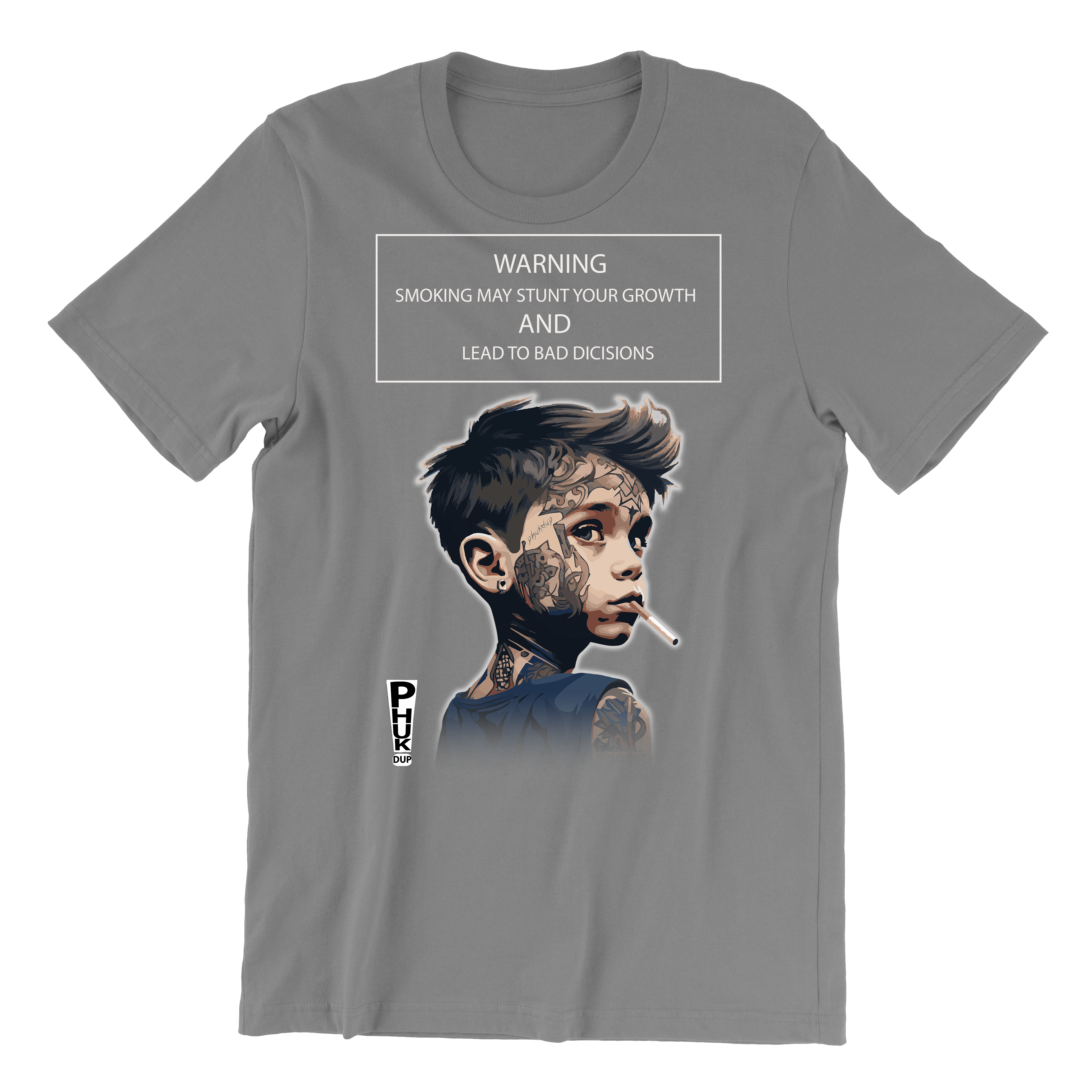 Smoking Grey T-Shirt