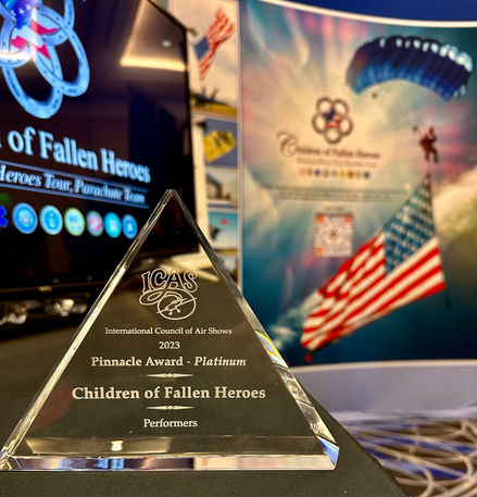 Soaring High: Children of Fallen Heroes Receives Prestigious Award from ICAS Pinnacle Platinum Award