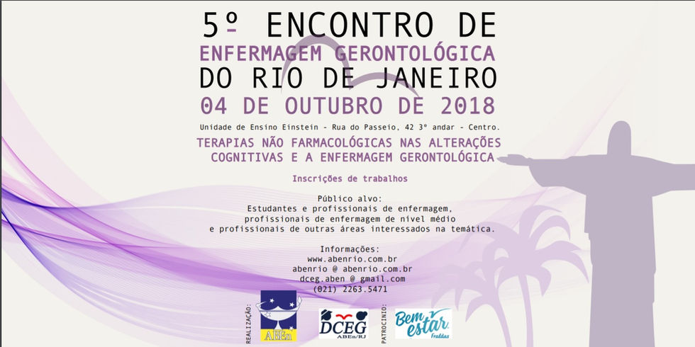 5° Encontro de Enfermagem Gerontológica do Rio de Janeiro