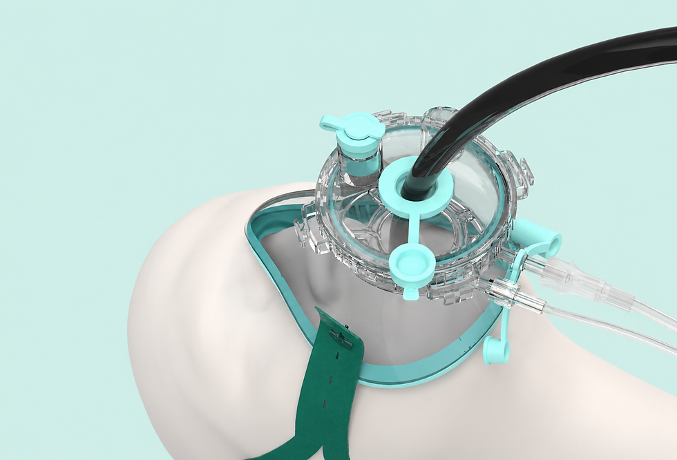 Orizon with nasal port and turquoise background