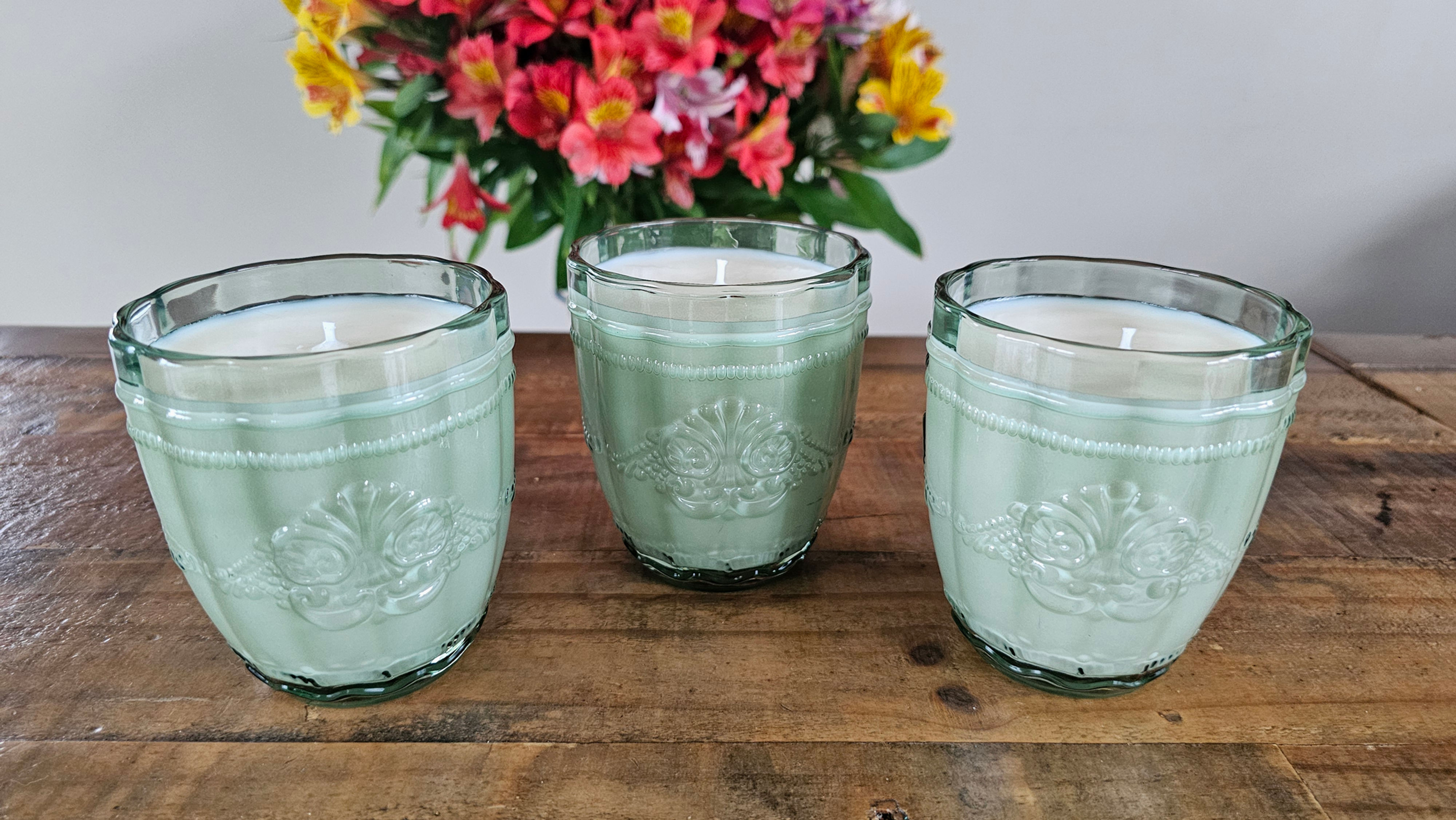 Embossed Candles (×3) Sold separately