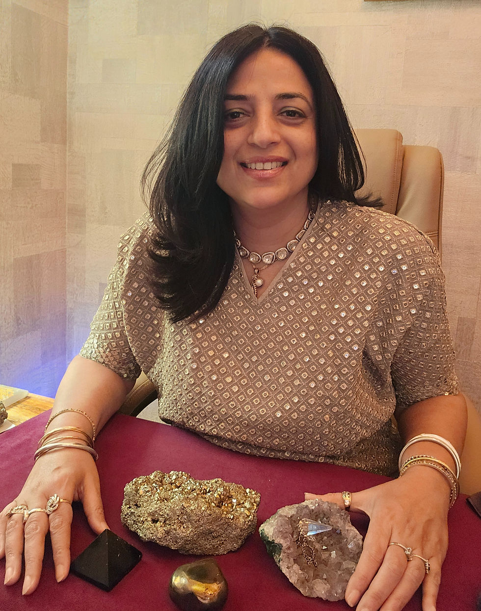 Roshni Luthra, crystal healing, The Lakes, Dubai