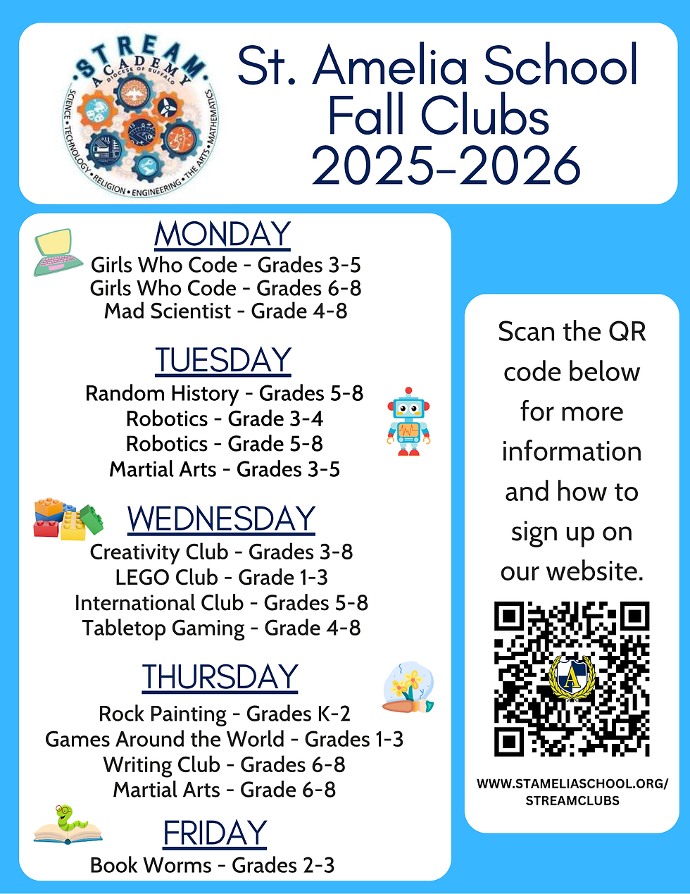 Fall STREAM Clubs