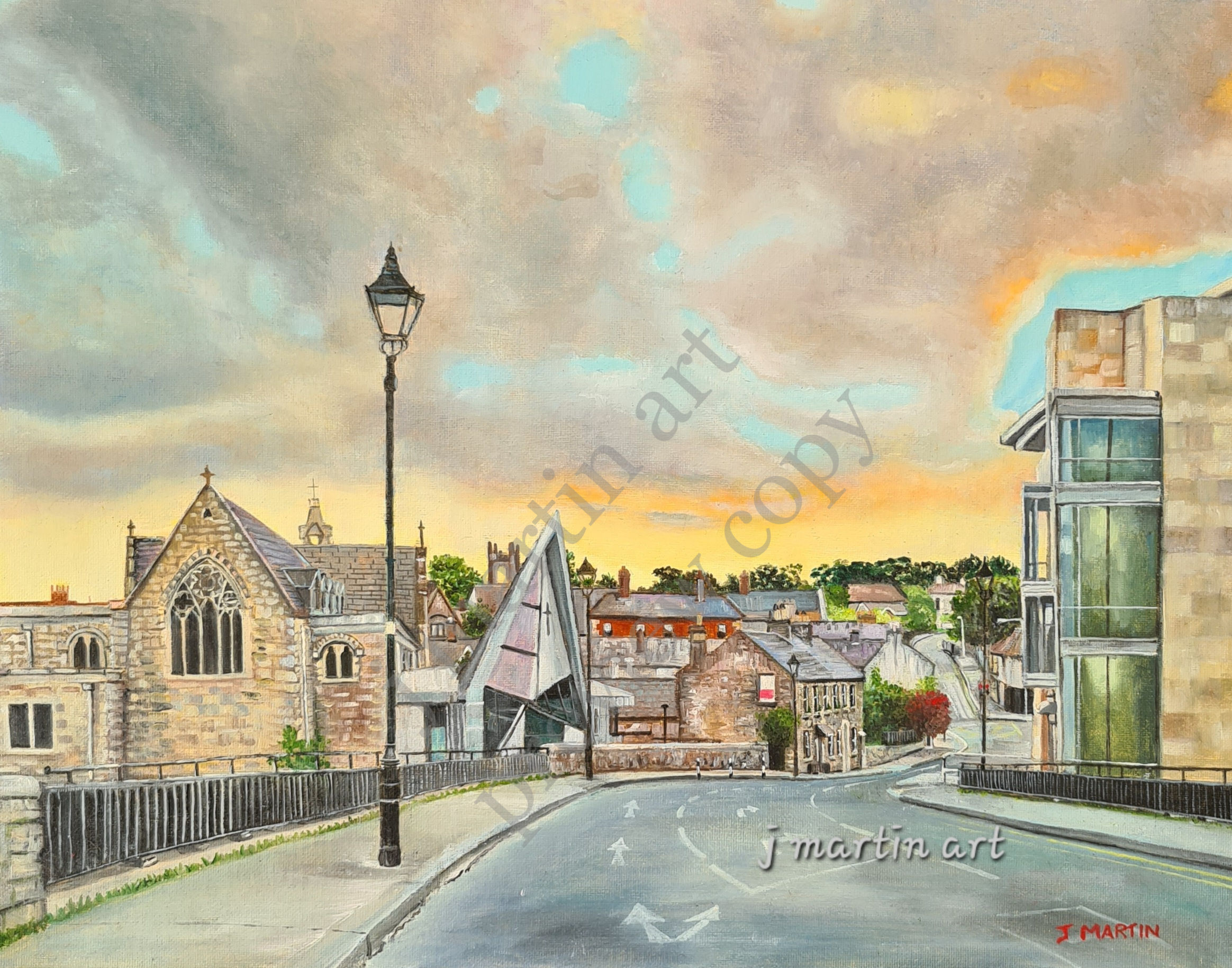 Dundrum from Ballinteer Bridge, Dundrum, Dublin.