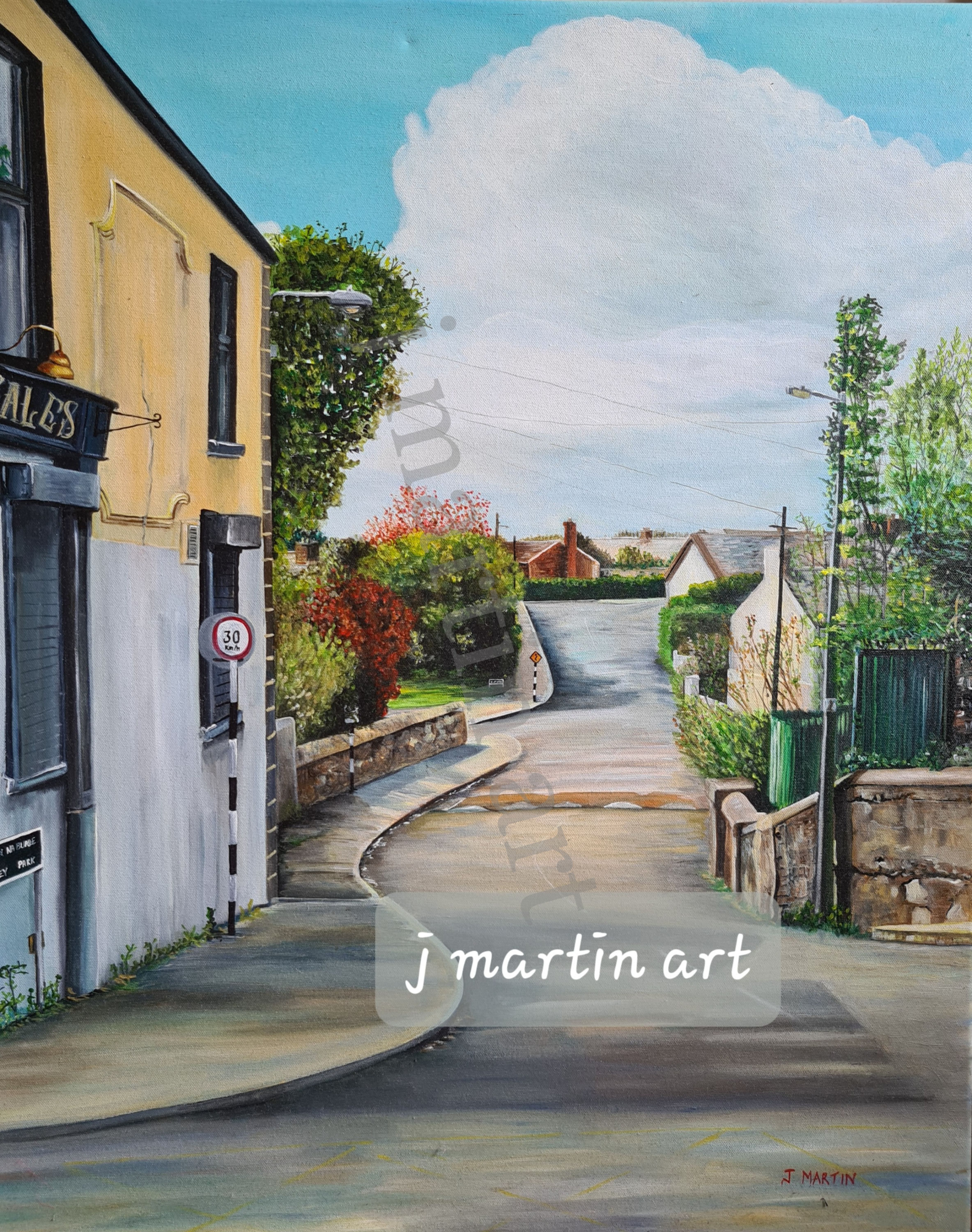 View of Farrenboley from Windy Arbour,Milltown, Dublin Prints