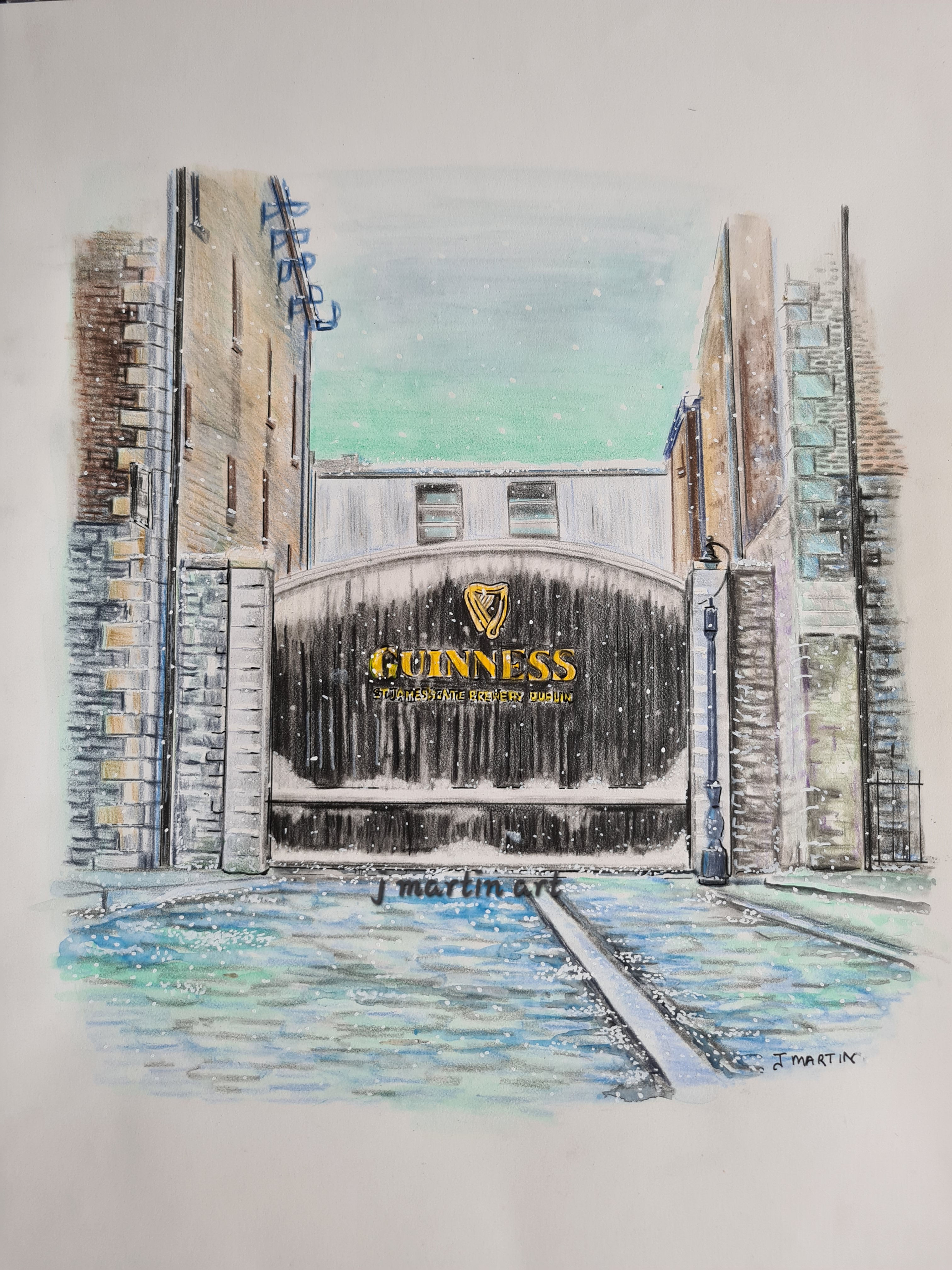 Guinness Gates at St James Gate. Click in for print options