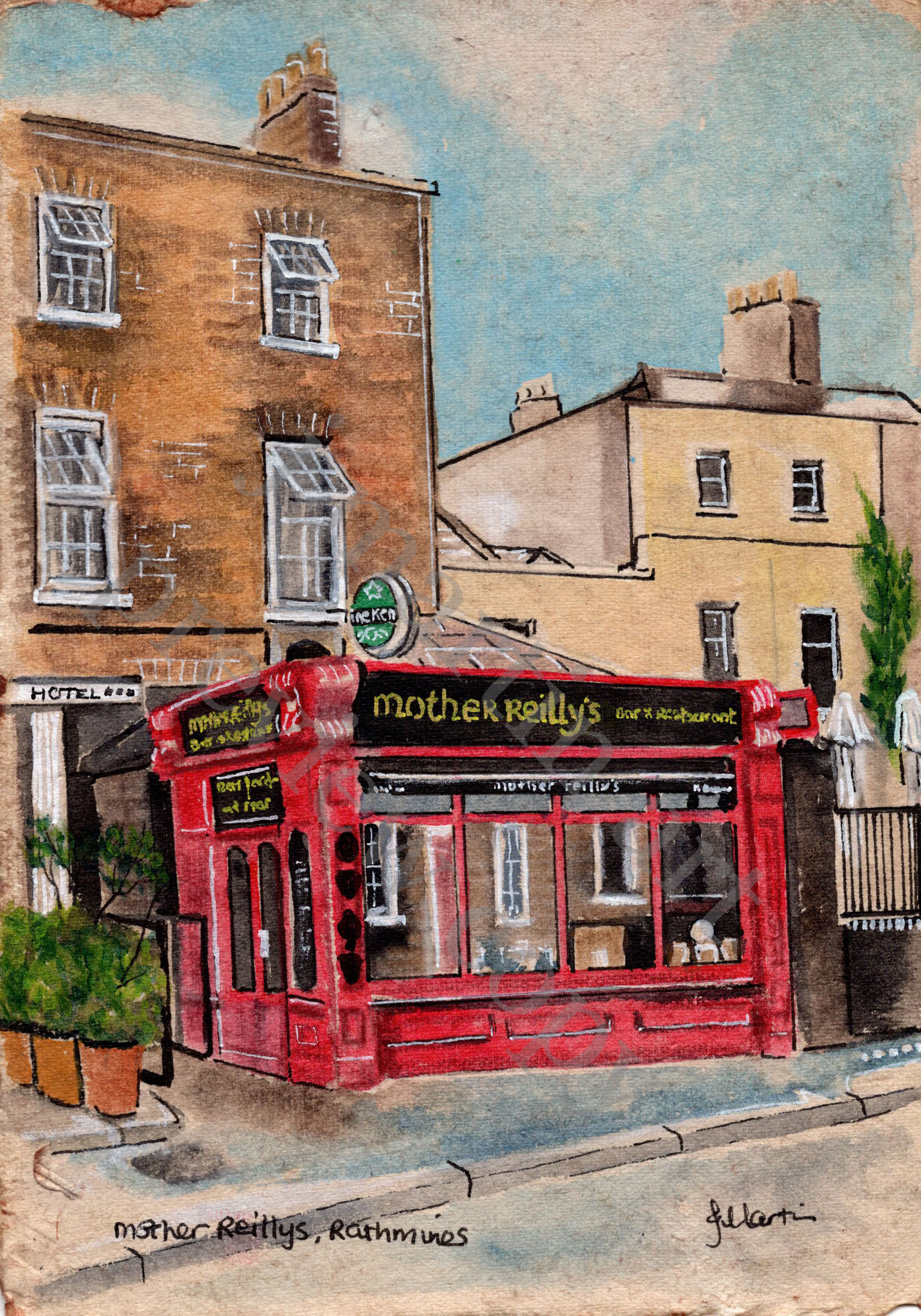 Small art... Mother Reillys, Rathmines Prints