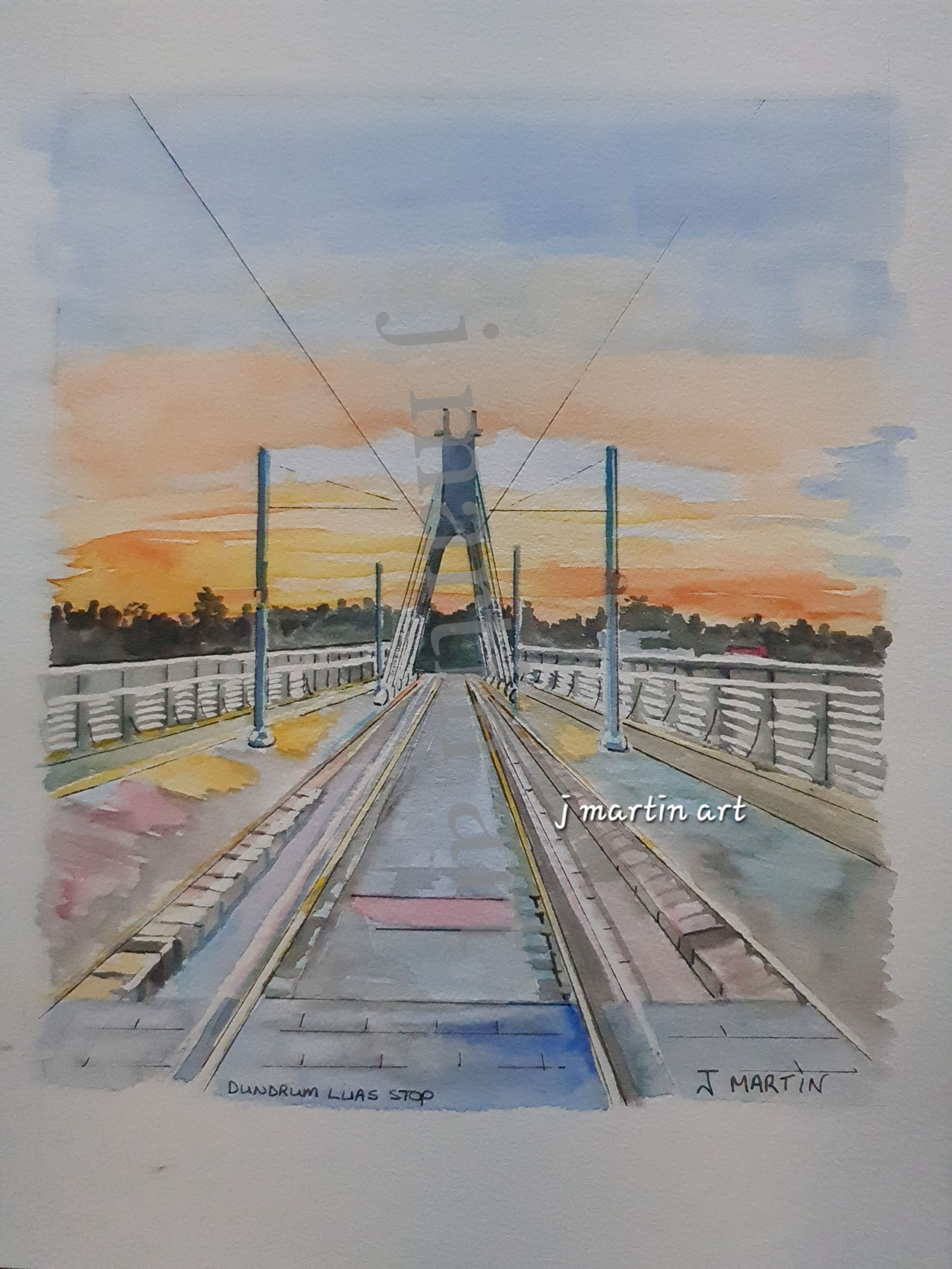 Luas Bridge, Dundrum, Dublin Prints
