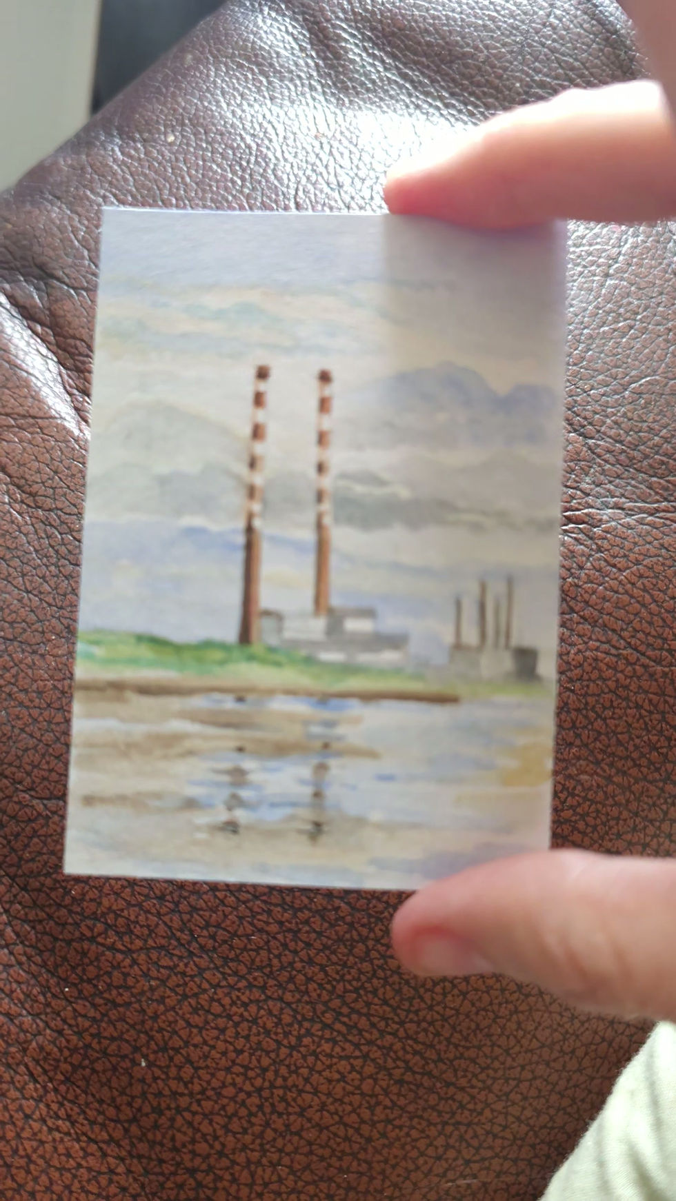 Thumbnail: ACEO Poolbeg Chimneys Dublin