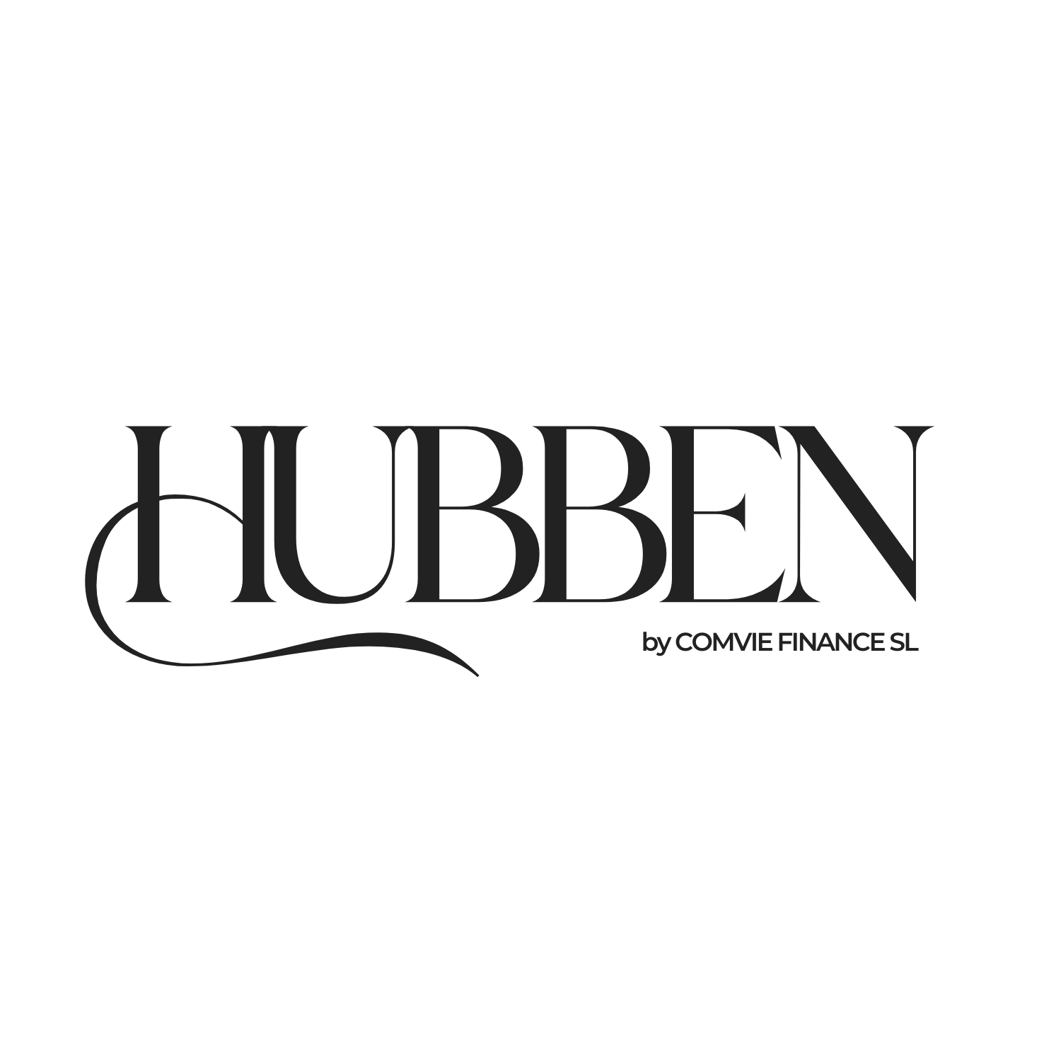 Hubben logo - svart