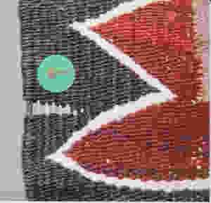Navajo rug internal selvedge cord
