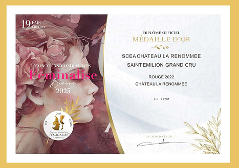 Concours Féminalise - Médaille d'or - 2022