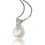 Thumbnail: Ziggy Zag Drop Pearl Bridal Earring