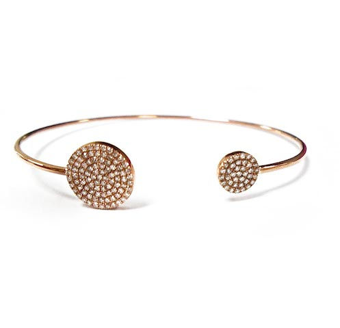 Thumbnail: Round Pave Disk Pendant