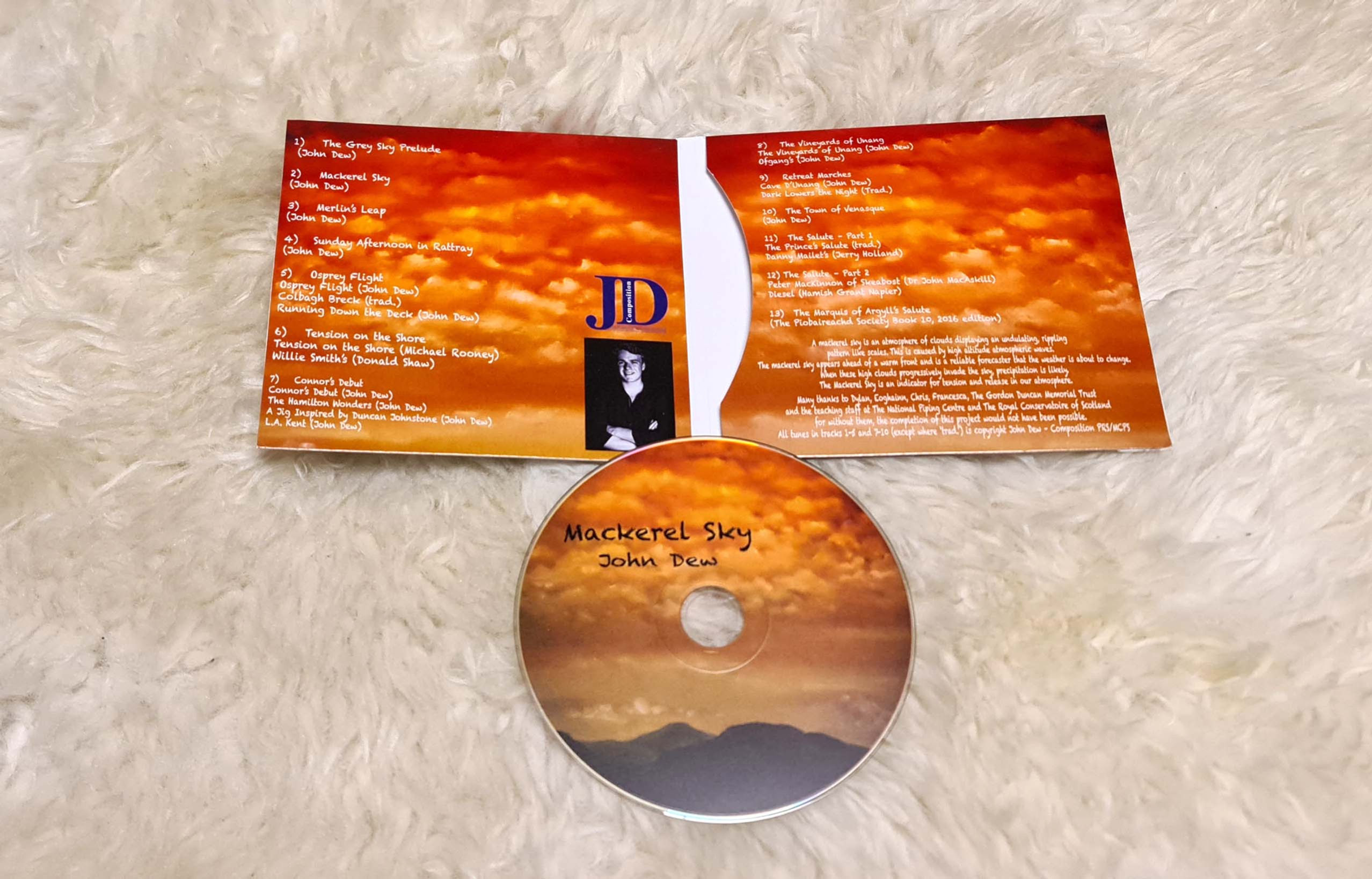 Mackerel Sky CD by John Dew
