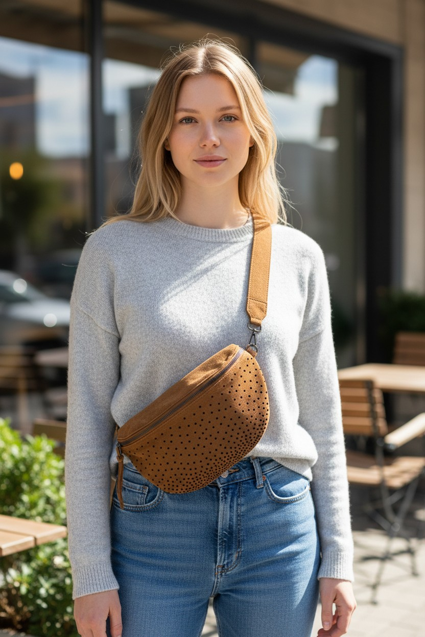 Tasche Sparkle Braun