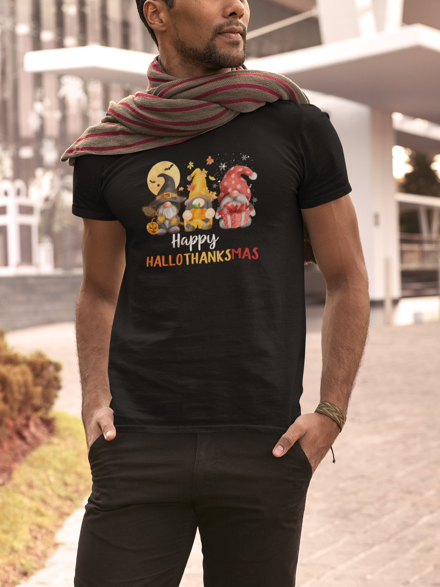 Happy HALLO THANKS MAS T-Shirt