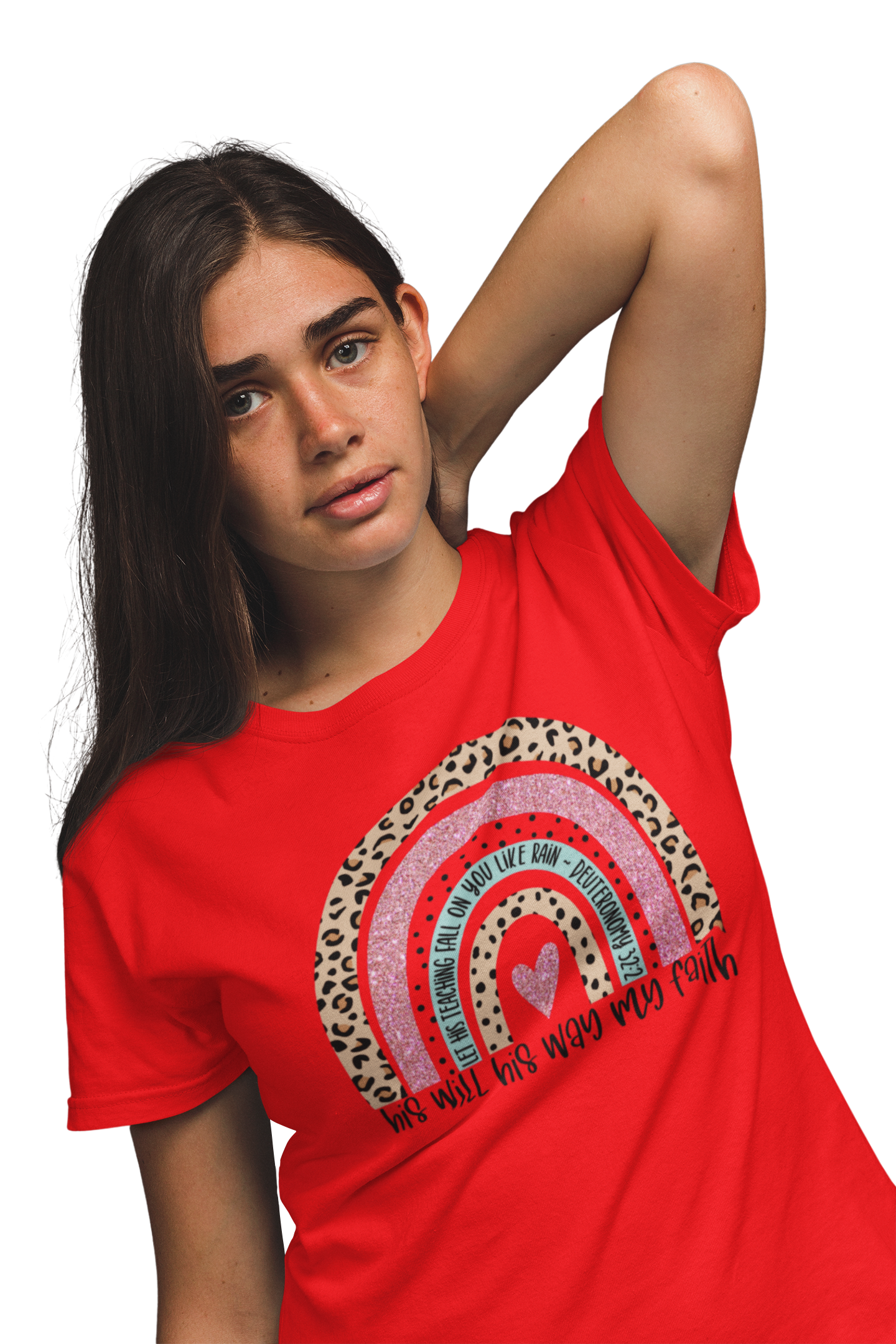 LET HIS TEACHING FALL ON YOU LIKE RAIN - DEUTERONOMY 32:2 T-Shirt