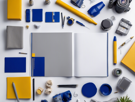 Clean and Professional Portfolio Layout for Student Showcase