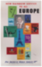 Rainbow Service to Europe | Pan Am Posters