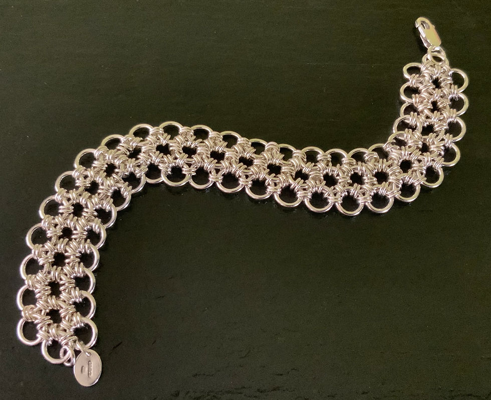 Thumbnail: Sterling Silver Japanese Lace Bracelet