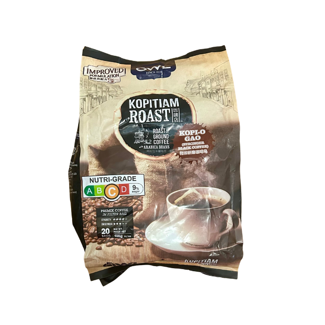 OWL Kopitiam Roast and Ground Coffee KOPI-O GAO (Stronger Black Coffee)