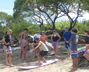 group learning surfing fundaments