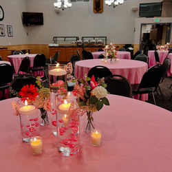 Table linen and Centerpieces