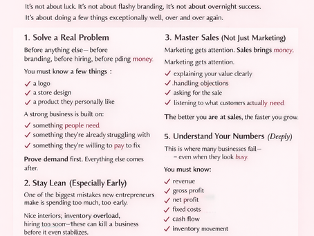 From $0 to $1M: What Actually Matters