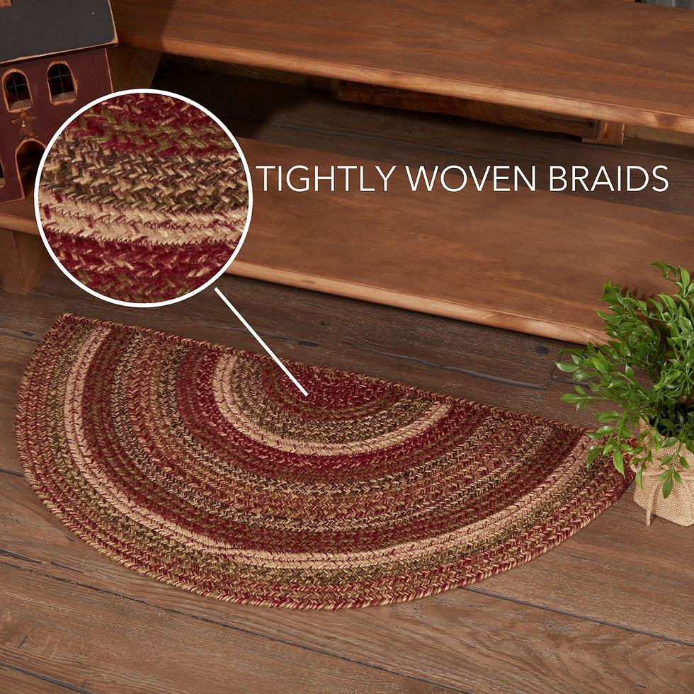 Thumbnail: Cider Mill Jute Rug Half Circle 16.5x33