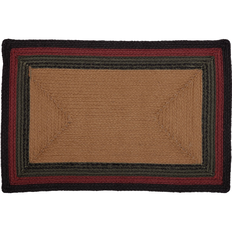 Thumbnail: Wyatt Stenciled Bear Jute Rug Rect Welcome to Our Den 20x30