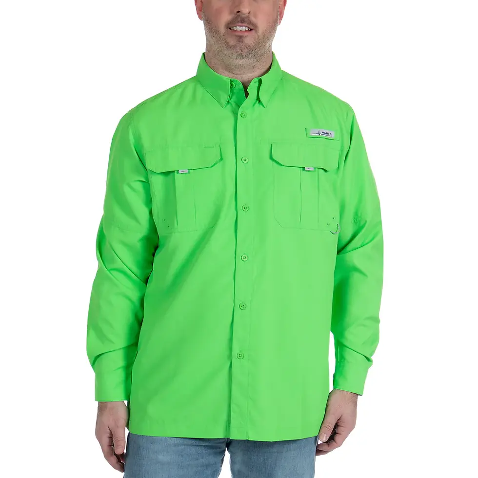Thumbnail: Habit - Fourche Mountain Long Sleeve River Guide Fishing Shirt